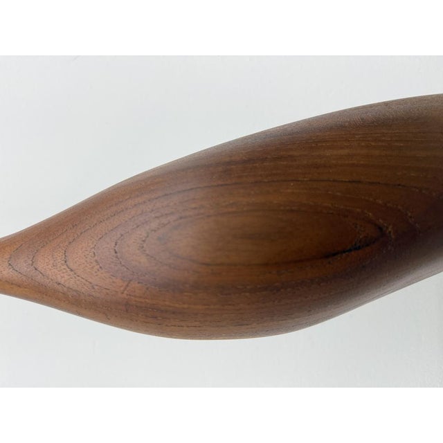 Mid-Century Teak Crane Figurine, 1960s For Sale - Image 18 of 18