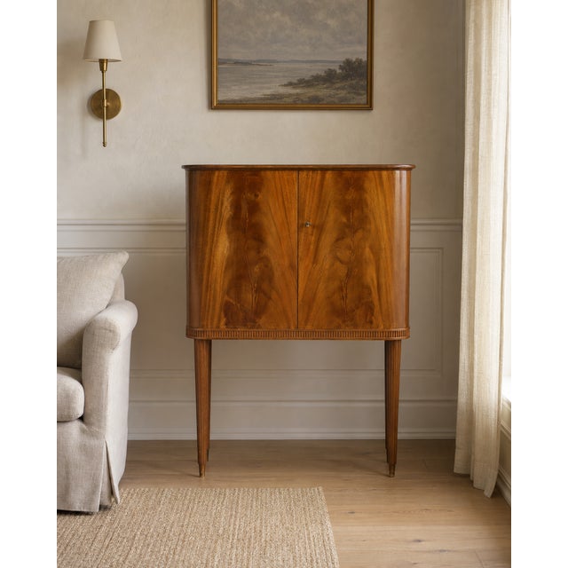 Vintage Swedish Grace Bar Cabinet from Forenade Mobler, Sweden, 1940s For Sale - Image 12 of 13