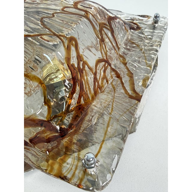 Murano Glass Wall Lamps, 1970s, Set of 2 For Sale - Image 8 of 18