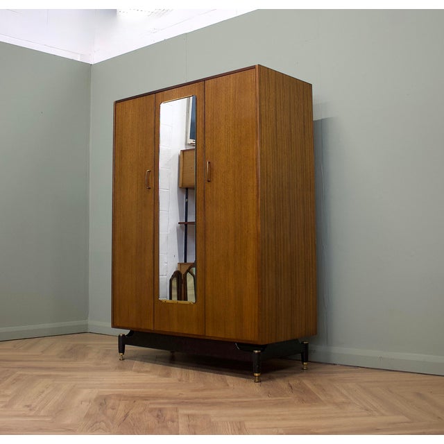 Mid-Century Modern Mid-Century Modern Tola and Black Wardrobe from G-Plan, 1960s For Sale - Image 3 of 9