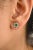 Dainty Emerald Diamond Halo Everyday Flower Stud Earrings in 14K Gold to make a statement with your look. You shall need...
