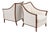 McGuire Style Rattan Armchairs, Walnut Finish and Neutral Upholstery, a Pair For Sale