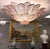 Pink Amethyst Murano Glass Leaves Ceiling Light, 1990s For Sale - Image 9 of 18