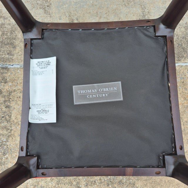 Thomas O'Brien for Century Furniture Mahogany Thebes Foot Stools, a Pair For Sale - Image 9 of 12