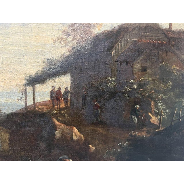 Seascape and Mountain Landscape, 19th Century, Oil on Canvas, Framed For Sale - Image 14 of 16