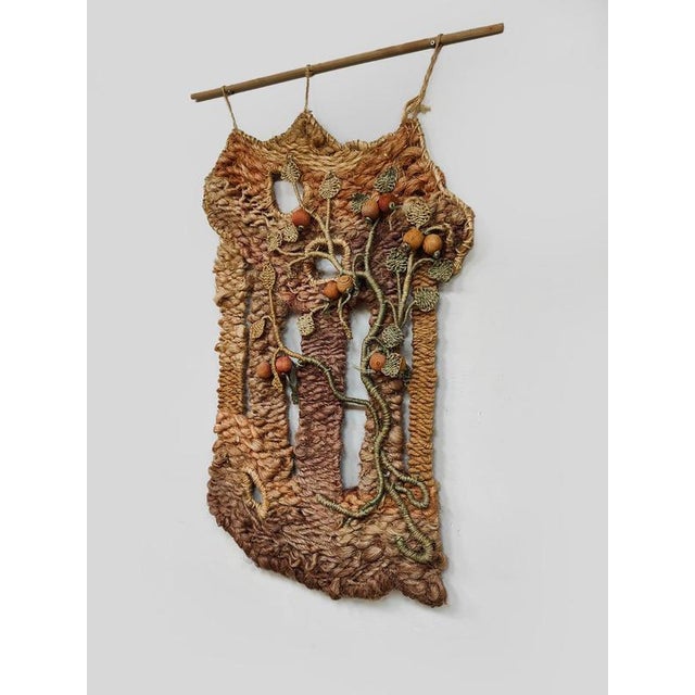 Mid-Century Macramé Wall Tapestry, 1960s For Sale - Image 6 of 8
