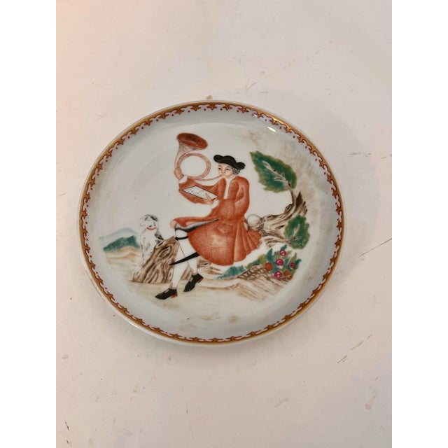 Vintage Mottahedeh Porcelain Alegre Lidded Cigarette Box & Ashtray - 2 Piece Set For Sale In New York - Image 6 of 7