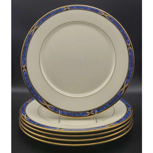 Art Deco Vintage Lenox Mountain View Dinner Plates - Set of 5 For Sale - Image 3 of 9