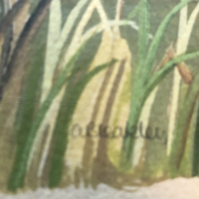 Realism Vintage Original Watercolors Canadian Geese Originals a Pair For Sale - Image 3 of 8
