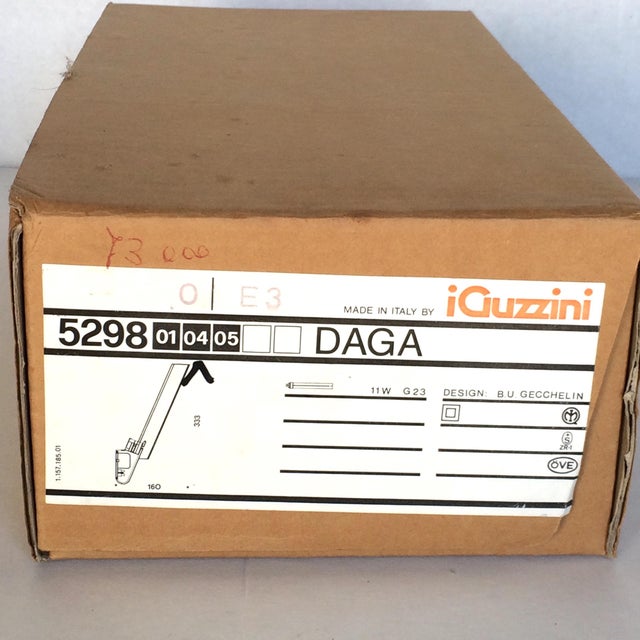 Black Model 5298 Daga Wall Lamp in Glass and Aluminum by B.U. Gecchelin for Guzzini, 1980s For Sale - Image 8 of 9