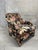 Farmhouse Vintage Upholstered Lounge Chair For Sale - Image 3 of 12