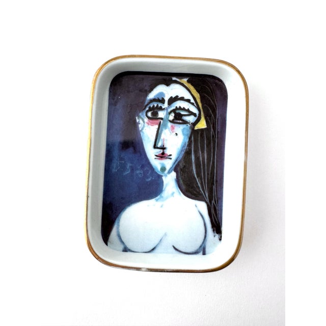 Pablo Picasso Vintage Picasso Catch All Ring Dish “Buste De Femme Nue Face” Pablo Picasso Decor For Sale - Image 4 of 6