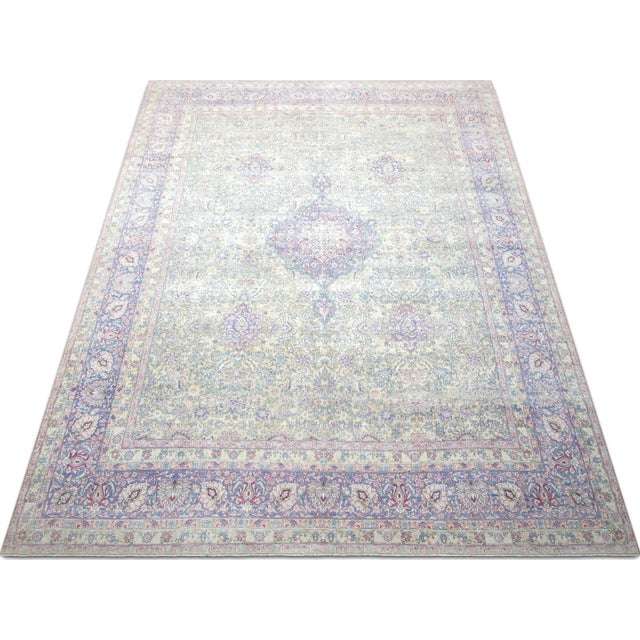 1940s Persian Kerman Rug For Sale In Los Angeles - Image 6 of 6