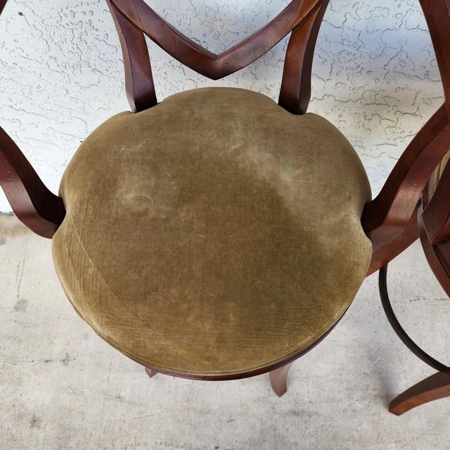 Century Furniture Swivel Bar Stools Set of 4 For Sale - Image 15 of 18