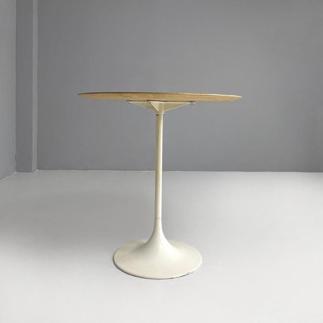Mid-Century Swiss Modern White Laminate and Metal Coffee Table from Vitra, 1960s For Sale - Image 6 of 16