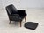 Danish Armchair in Artificial Leather and Teak Wood Legs, 1970s For Sale - Image 6 of 18