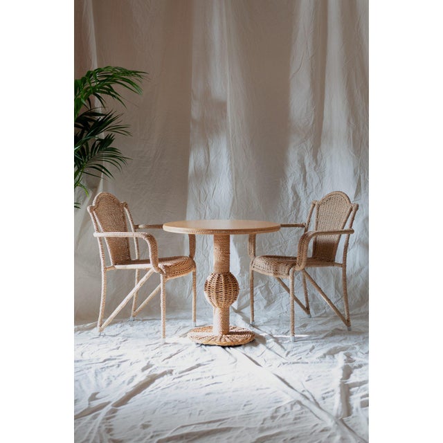 Coffee Table and Chairs in Rope, 1970s, Set of 3 For Sale - Image 16 of 16