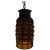 Industrial Hanging Amber Bubble Glass Pendant For Sale - Image 10 of 10