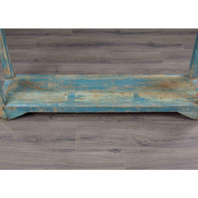Antique Painted Pine Four-Tier Open Étagère For Sale - Image 10 of 12