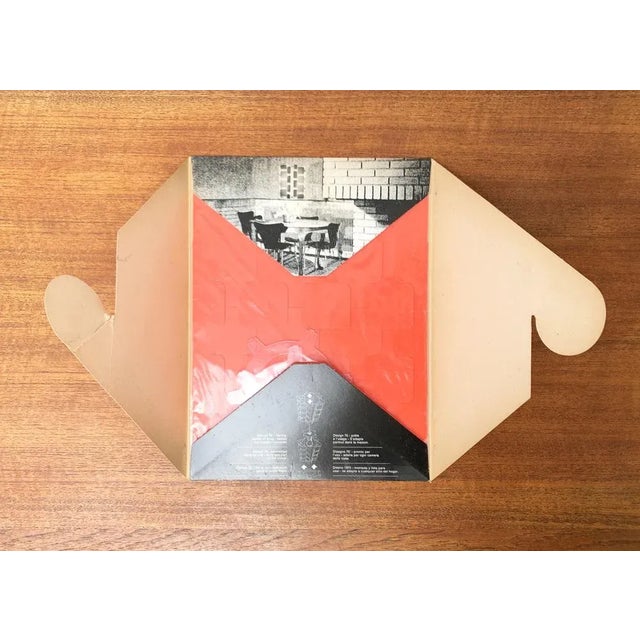 Mid-Century Space Age Orange Folding Pendant Lamp by Gunner Jensen, 1970s For Sale - Image 6 of 11