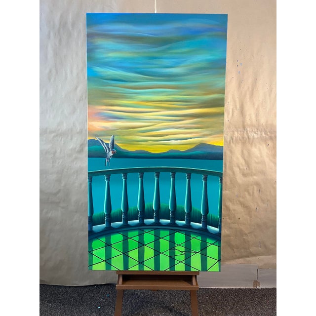 Early 21st Century Marta Rynkiewicz, A Swallow Makes a Spring, Acrylic on Canvas, 2026 For Sale - Image 5 of 6