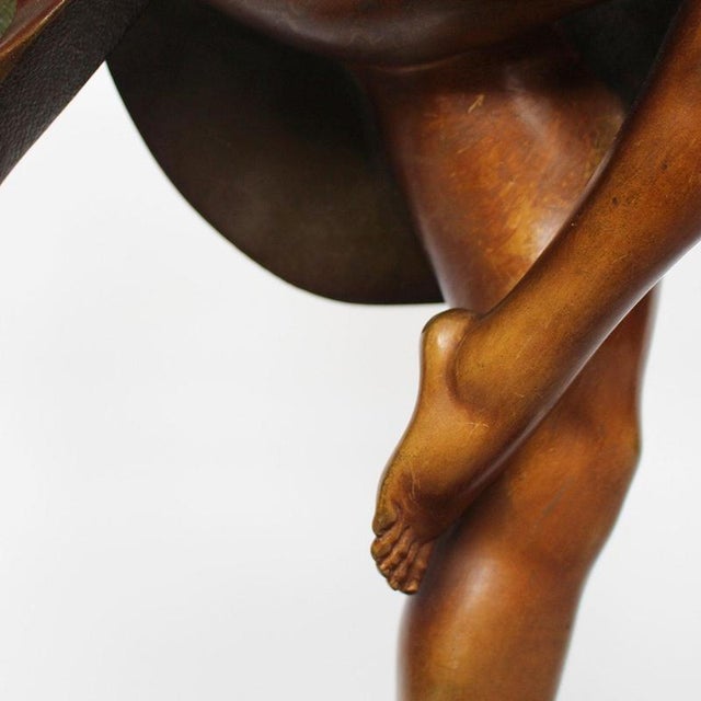 Black Pierre le Faguays, Dancer with Thyrsus, 1920s, Bronze For Sale - Image 8 of 11