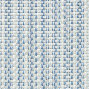 Schumacher Rustic Basketweave Indoor/Outdoor Fabric in Sky