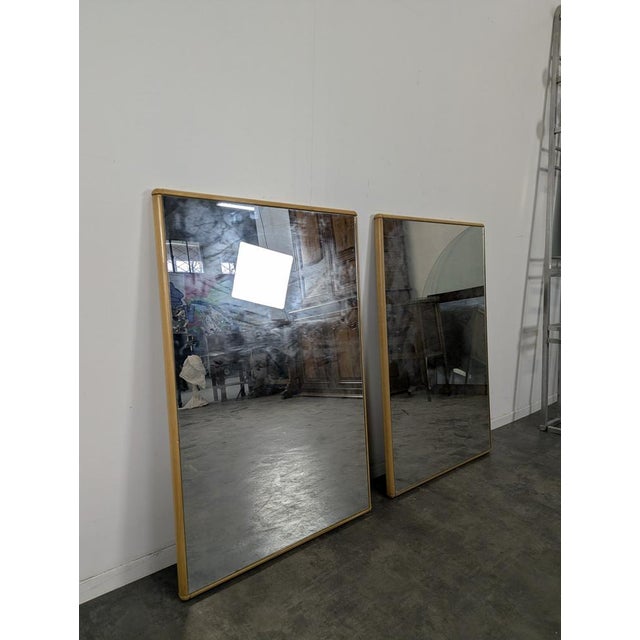 Italian Wood Frame Mirrors, Set of 2, in Very Good conditions.