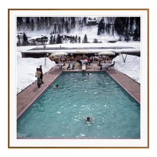 Snow Round the Pool 1964 by Slim Aarons Framed C Print For Sale