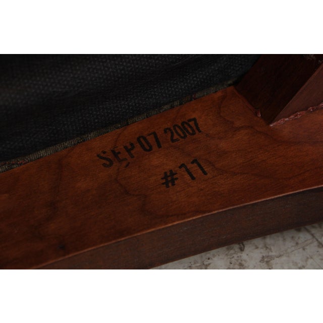 Stickley Harvey Ellis Cherry Mission Style Settee For Sale - Image 17 of 18
