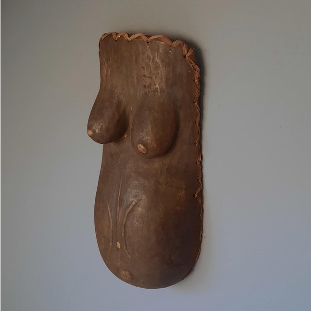 Wood Vintage Wooden Belly Mask, 1960s For Sale - Image 7 of 7