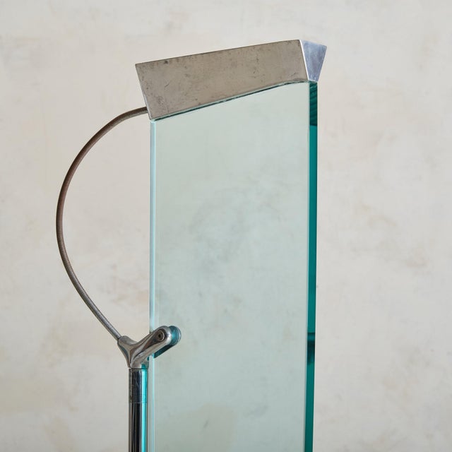 Postmodern ‘Naos Terra’ Glass Floor Lamp by Carlo Forcolini for Nemo Italianaluce, 1980s For Sale - Image 3 of 4