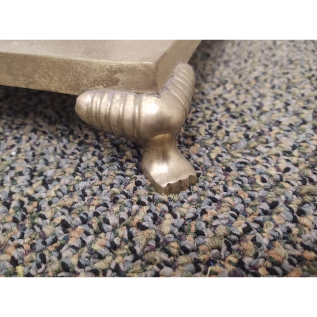 1980s 1980s English Traditional Frederick Cooper Charlotte II Brass Swing Arm Floor Lamp For Sale - Image 5 of 10