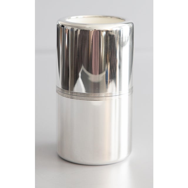 Vintage French Christofle Silver Plate Wine Bottle Chiller Cooler For Sale - Image 10 of 10