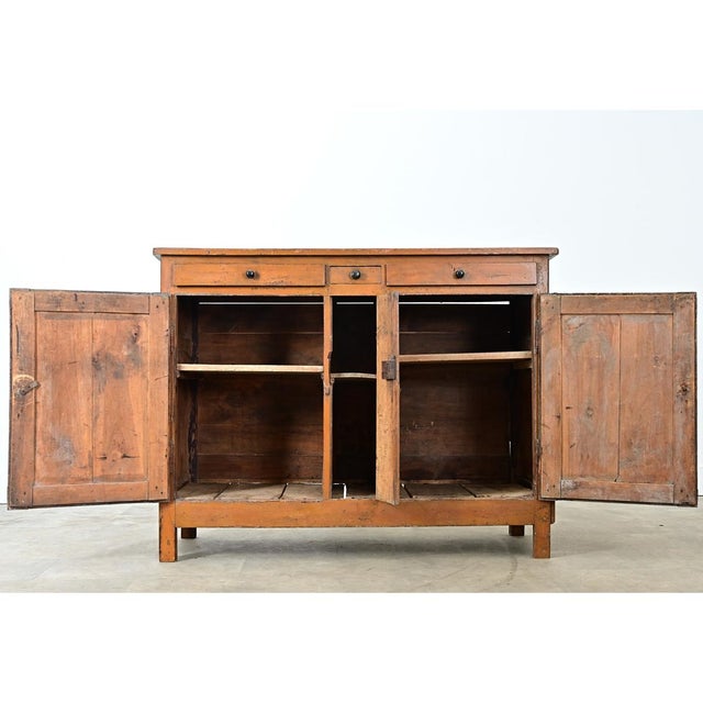 Brown English 19th Century Rustic Painted Buffet For Sale - Image 8 of 14
