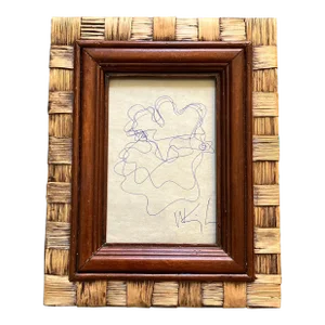1980’s Original Wayne Cunningham Abstract Pen and Ink Drawing
