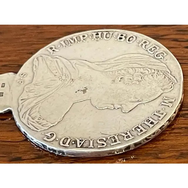 18th Century 18th Century Maria Theresa Austria-Habsburg 1780 Silver Coin Letter Opener For Sale - Image 5 of 10