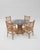 Vintage Bamboo Dining Set, 1970s, Set of 5 For Sale - Image 11 of 11
