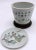Republic Chinese Famille Rose Porcelain Covered Jar, with Calligraphy & Figures For Sale - Image 11 of 12