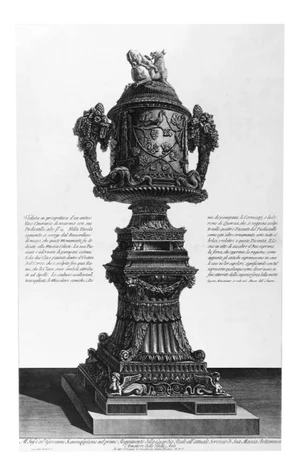 Veduta in Prospettiva d'un Antico Vaso Cinerario di Marmo 1778