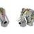 Ceramic Vintage Elephant Sculptures with Intricate Details, Set of 2 For Sale - Image 7 of 10