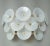 Vistosi Murano 1970s White Trumpets Sconces For Sale - Image 4 of 9