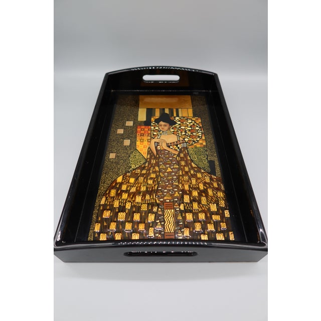 Modern 1990s 'Woman in Gold' Gustav Klimt Tray For Sale - Image 3 of 10