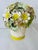 Metal Vintage Metal Tole Flower Arrangement For Sale - Image 7 of 8