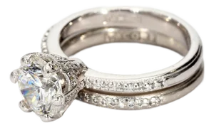 Tacori 6-Prong Diamond Engagement Ring Set - Gia 1.51ct Diamond - Size 4