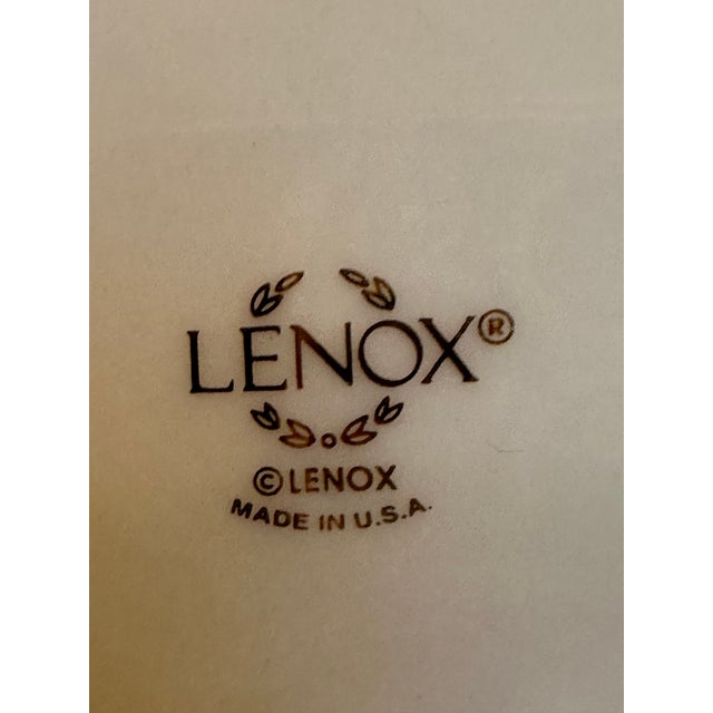 Victorian 1990s Lenox "Victorian Rose" Pattern Reticulated Central Floral Design 9.5" Diameter Centerpiece/Serving Bowl For Sale - Image 3 of 14