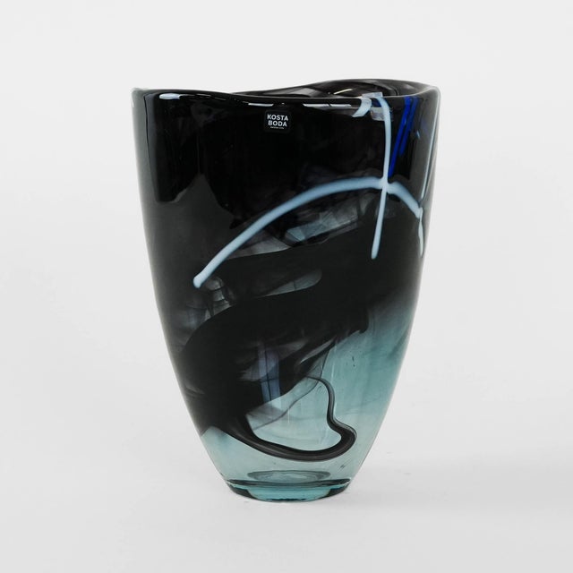 A vase produced by the renowned Swedish manufacturer Kosta Boda, designed by Anna Ehrner. It was made in the 1980s. A...