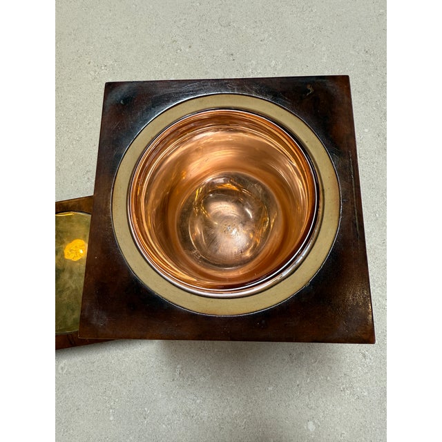 Modern Tommaso Barbi Burl Wood Ice Bucket, Italy, 1970s For Sale - Image 3 of 7