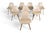 Mid-Century Modern Set of Eight Mid 20th Century Bentwood Dining Chairs in Walnut For Sale - Image 3 of 9