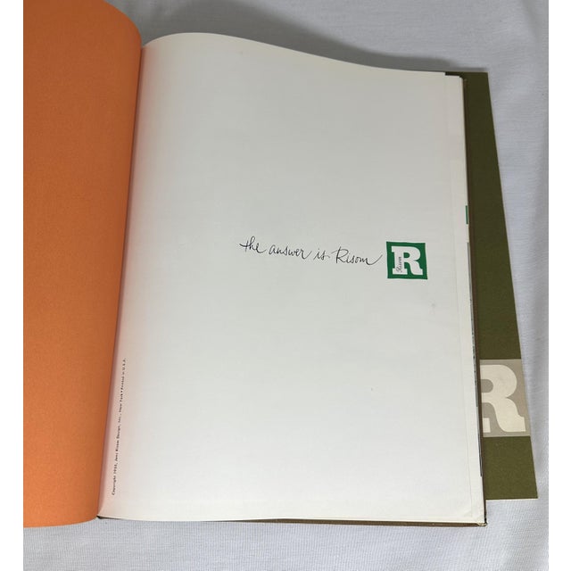 This 1955 publication, "The Answer is Risom," is a captivating exploration of Jens Risom's innovative approach to mid-...